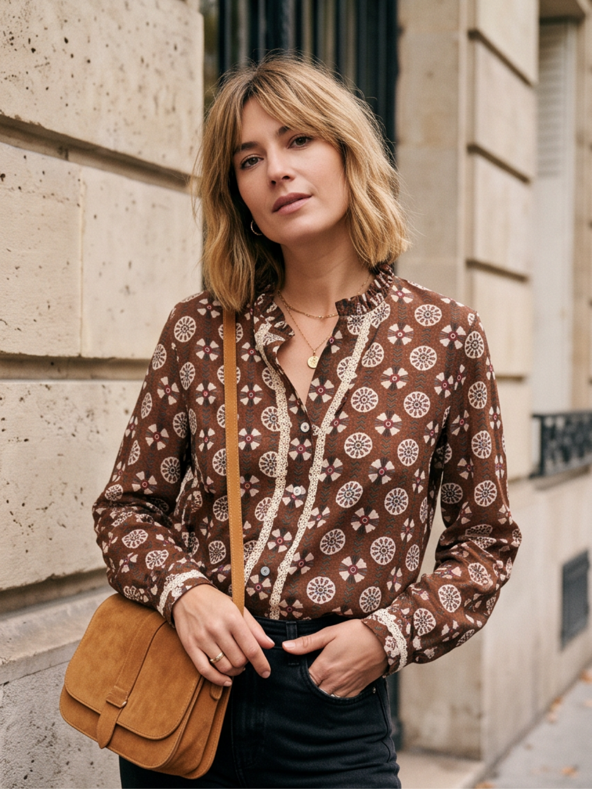 Chemise Calista - Imprimé Macramé