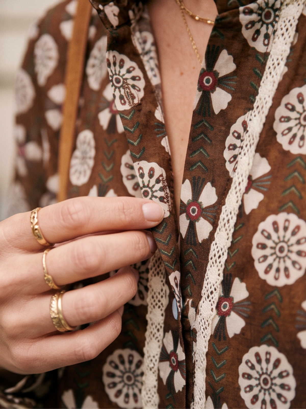 Chemise Calista - Imprimé Macramé