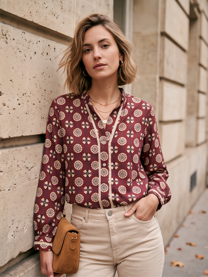 Chemise Calista - Imprimé Macramé