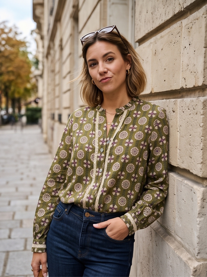 Chemise Calista - Imprimé Macramé