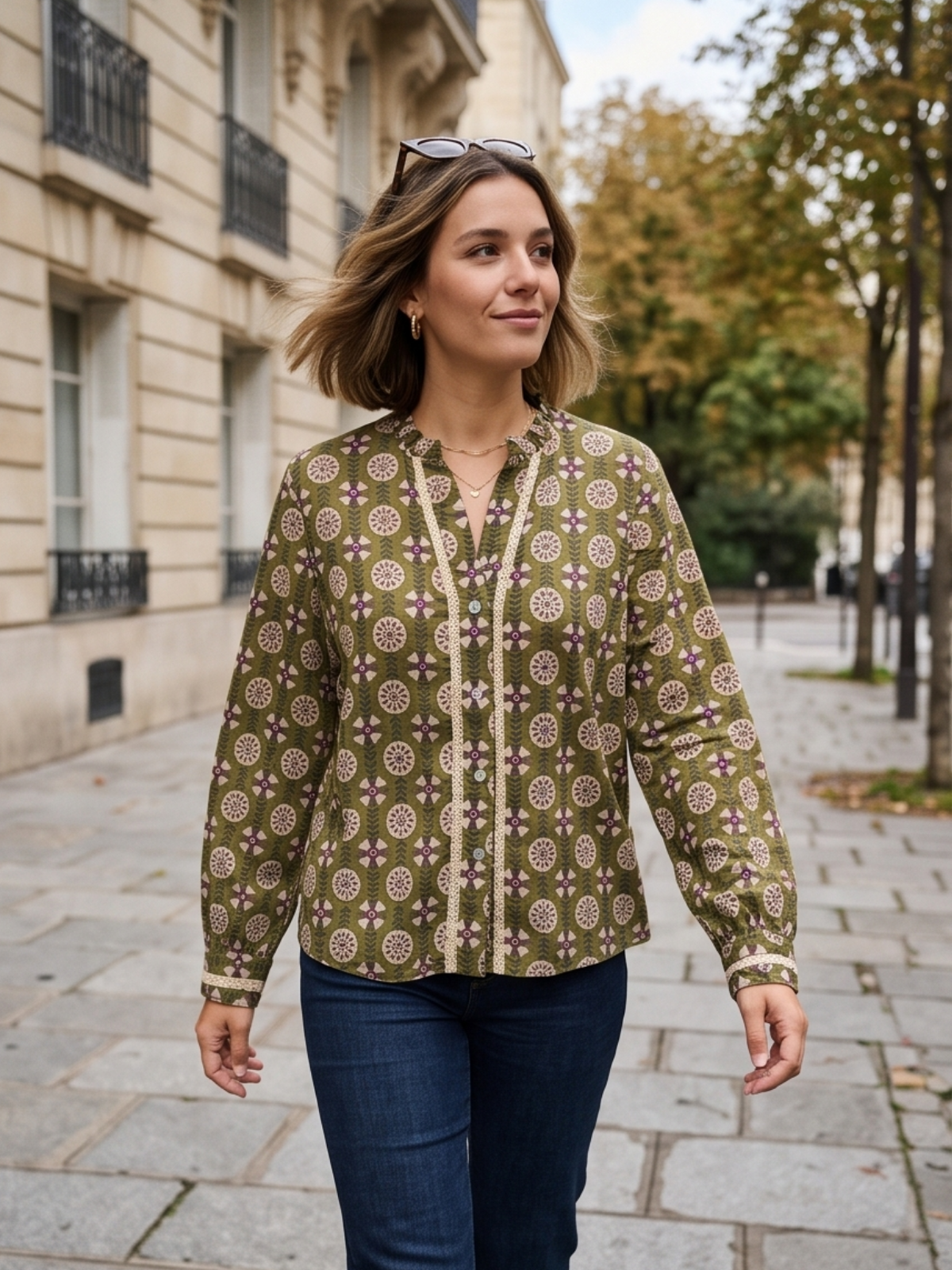 Chemise Calista - Imprimé Macramé