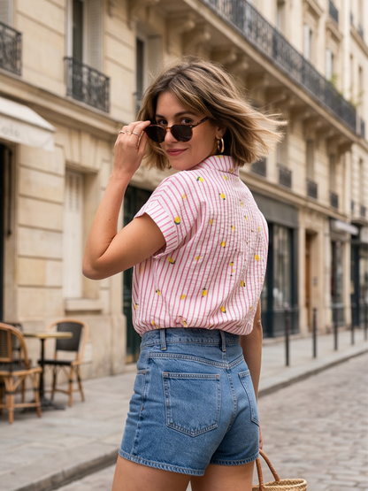 Chemise Céline - Rose tendre