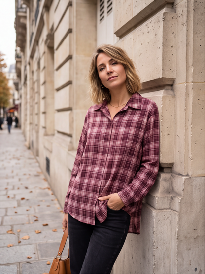 Chemise Clémence - Carreaux Fluides
