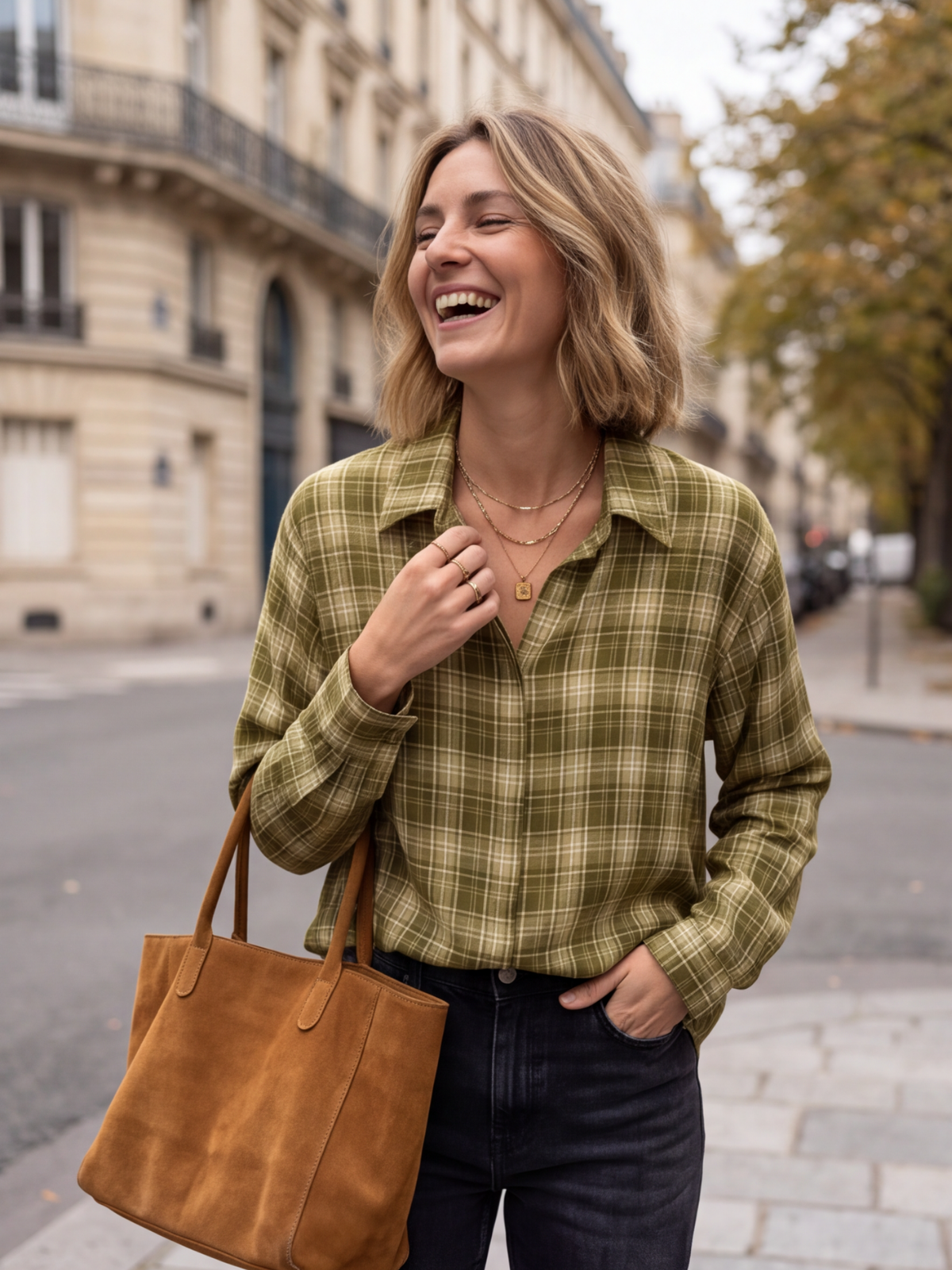 Chemise Clémence - Carreaux Fluides