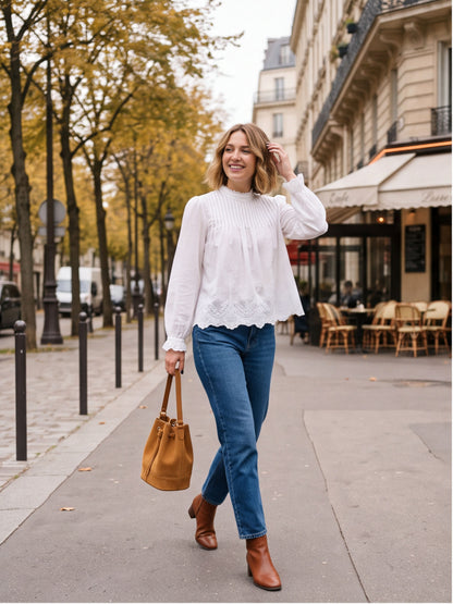 Chemise Colette - Plissée Dentelle