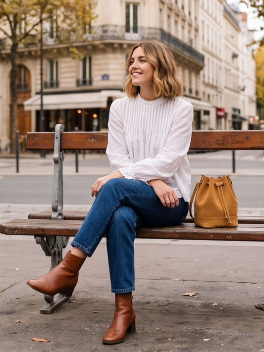 Chemise Colette - Plissée Dentelle