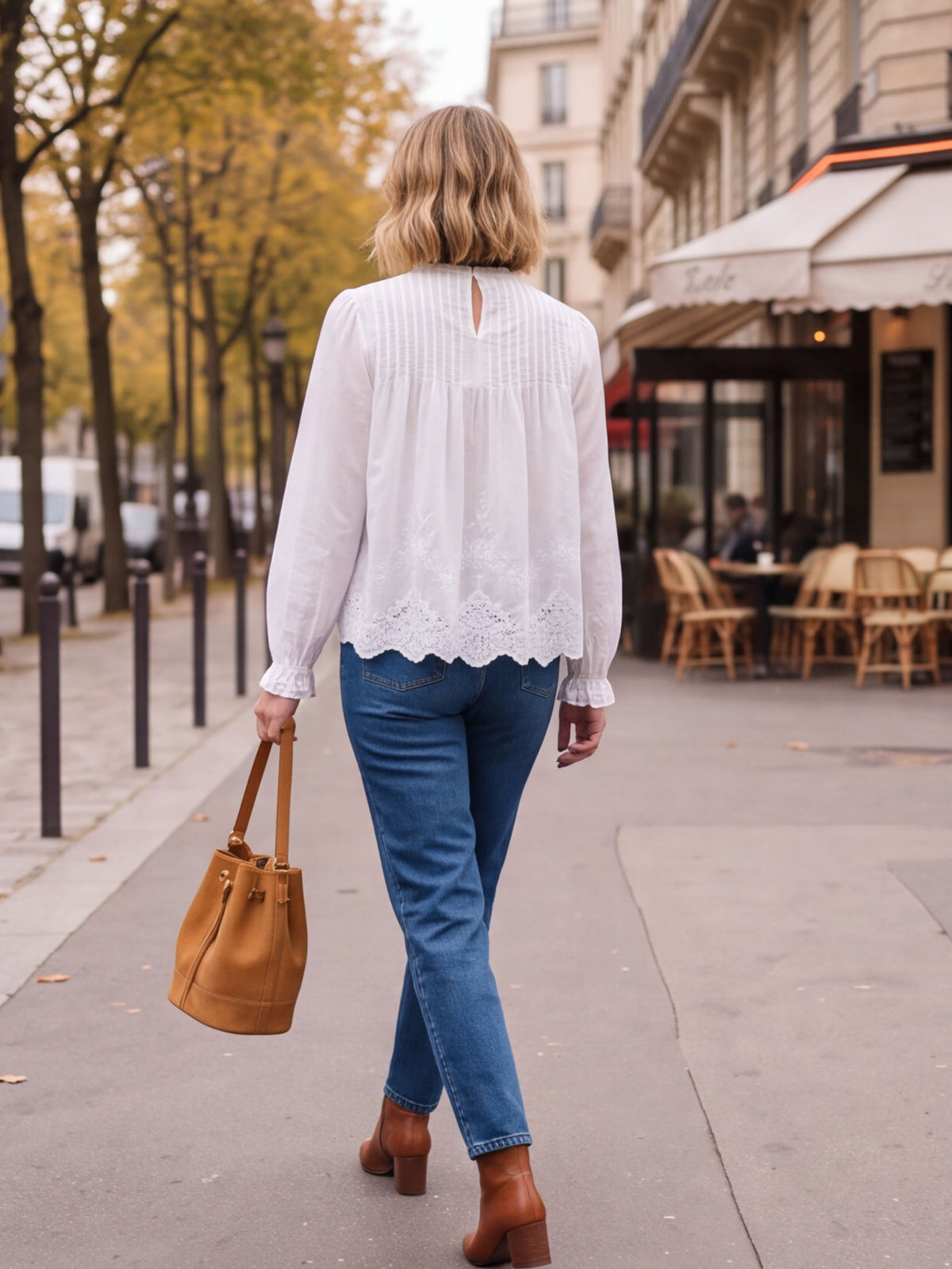 Chemise Colette - Plissée Dentelle