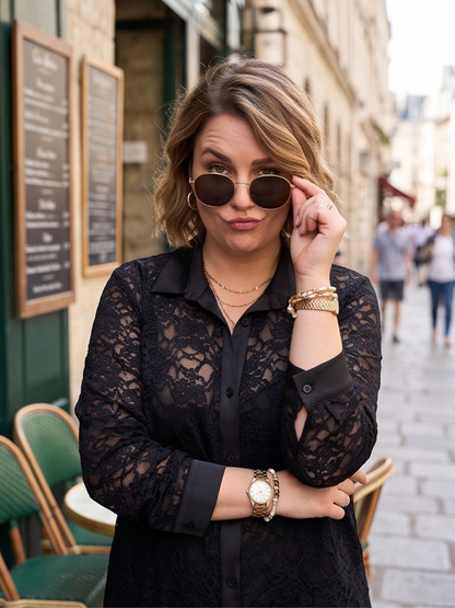 Chemise Corentine - Dentelle et Velours