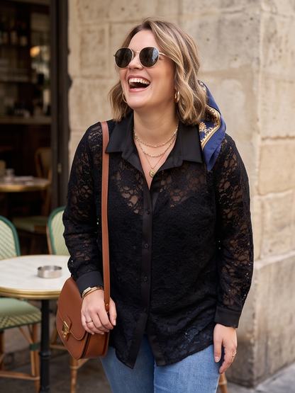 Chemise Corentine - Dentelle et Velours
