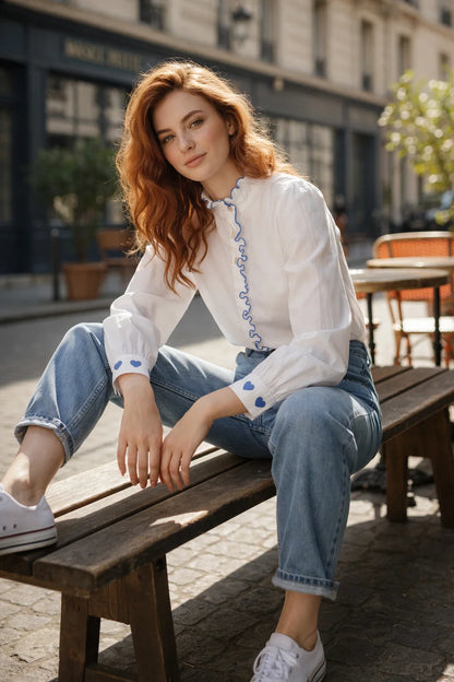 Chemise Détail Cœur