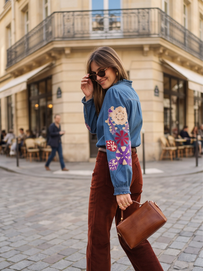 Chemise Édith - Denim Brodée