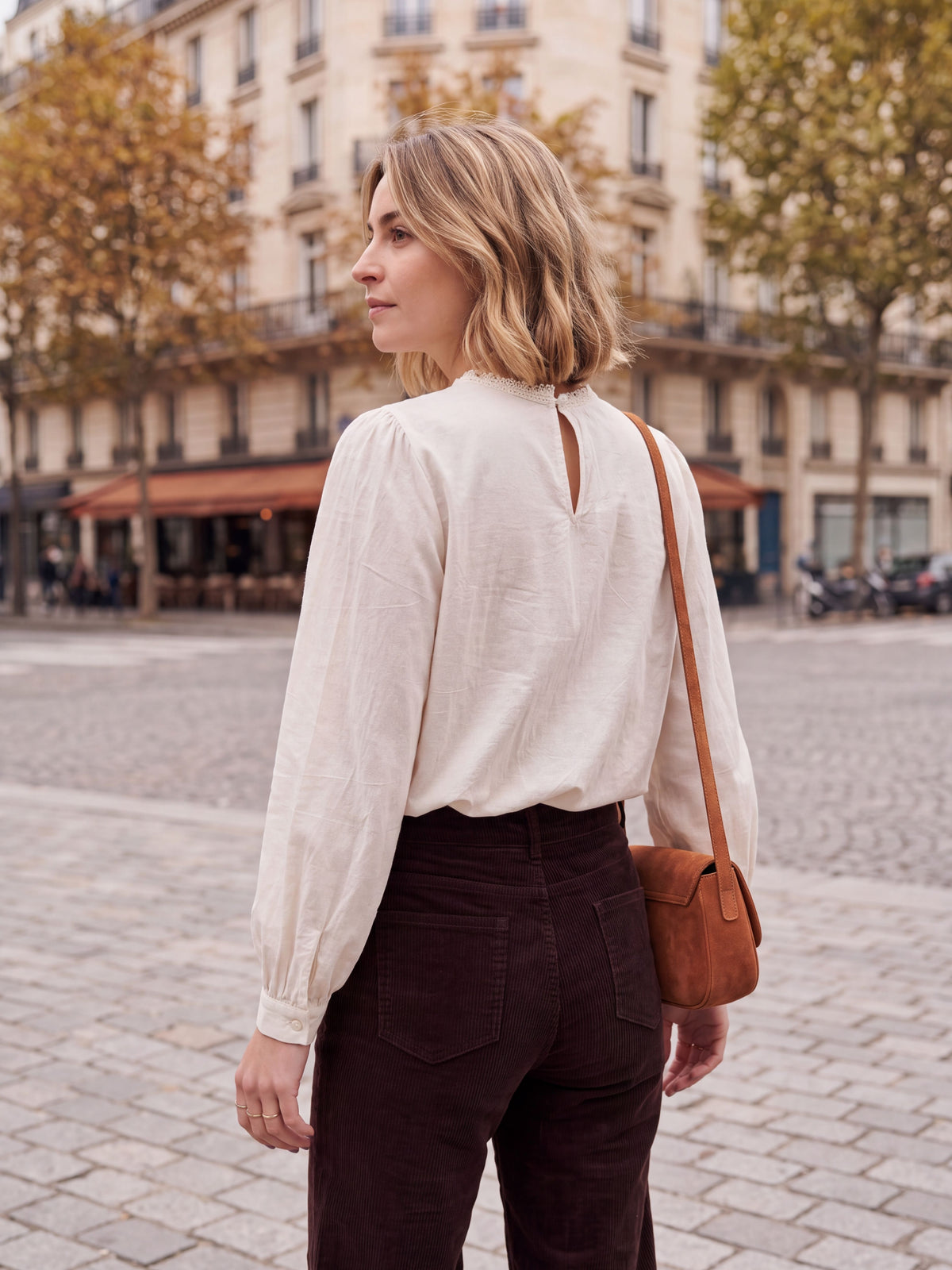 Chemise Estelle - Dentelle Boutonnée