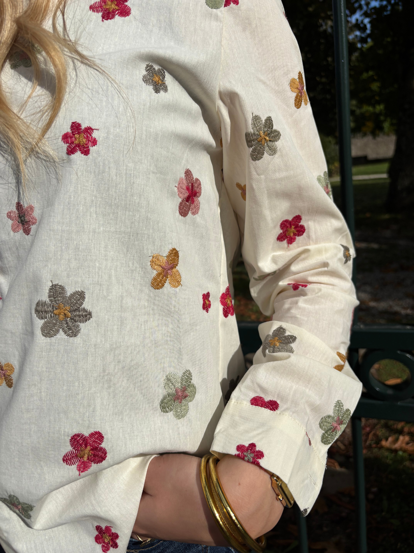 Chemise Fleurs Multicolores