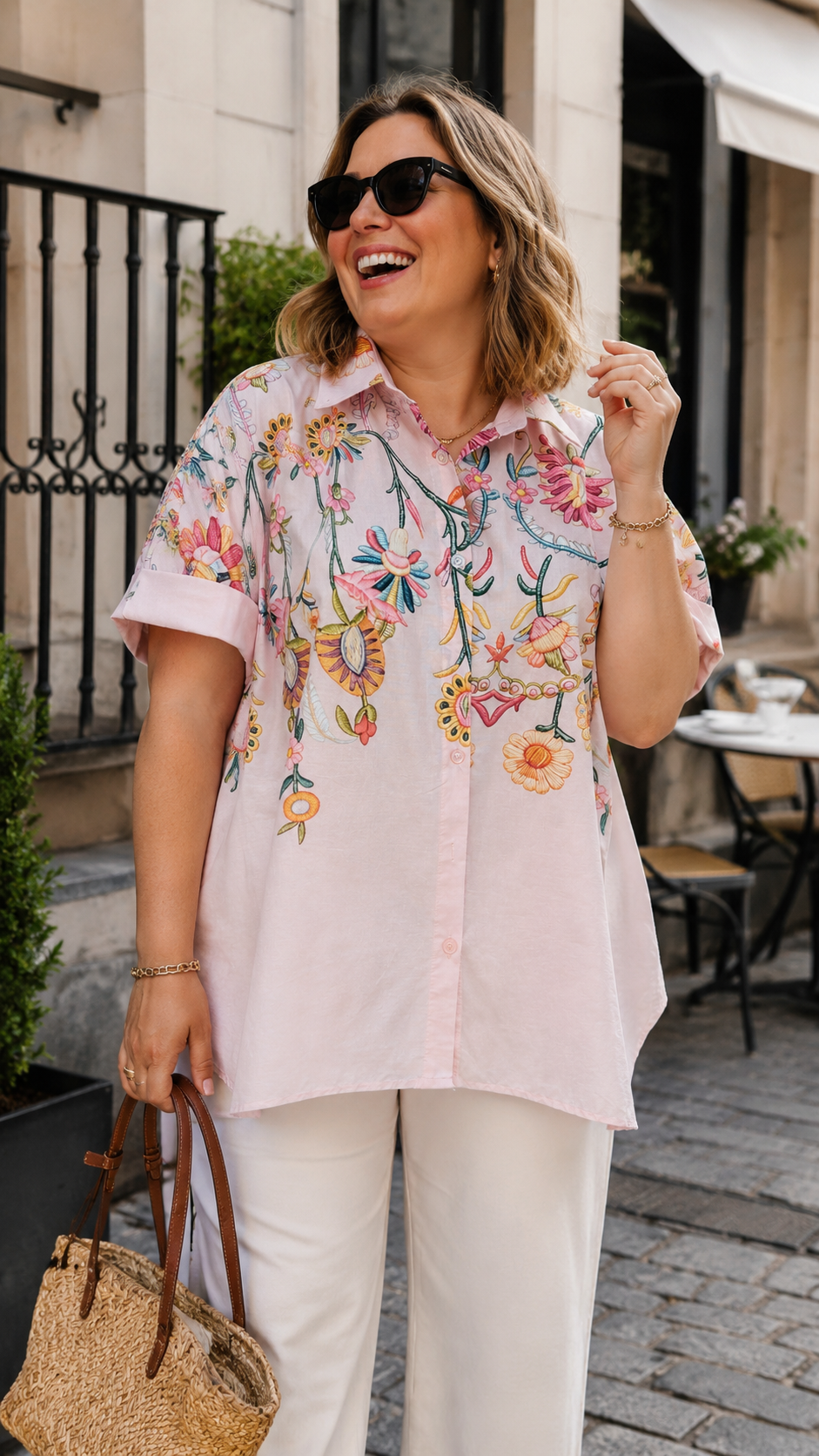 Chemise Florale Femme TU 44-50