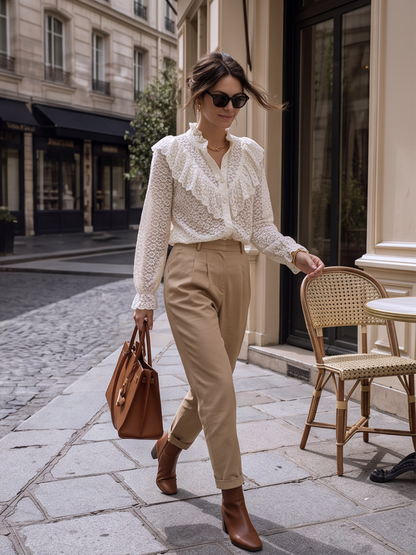 Chemise Gabrielle - Dentelle Beige
