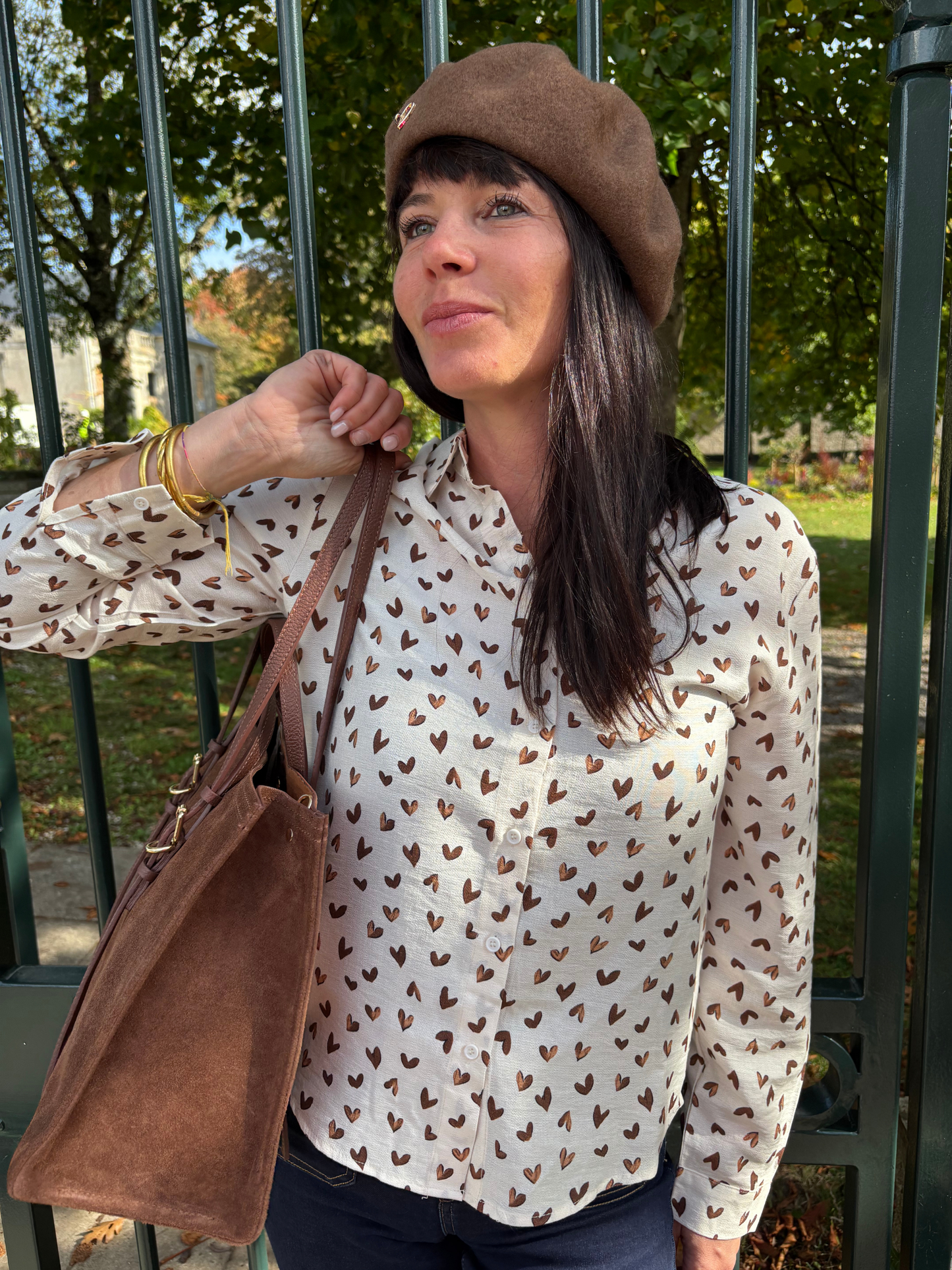 Chemise Imprimé Coeurs