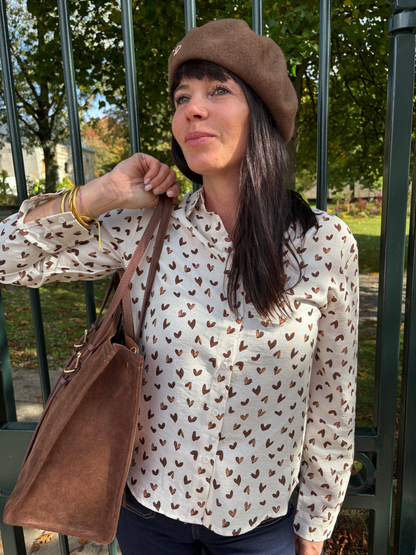 Chemise Imprimé Coeurs