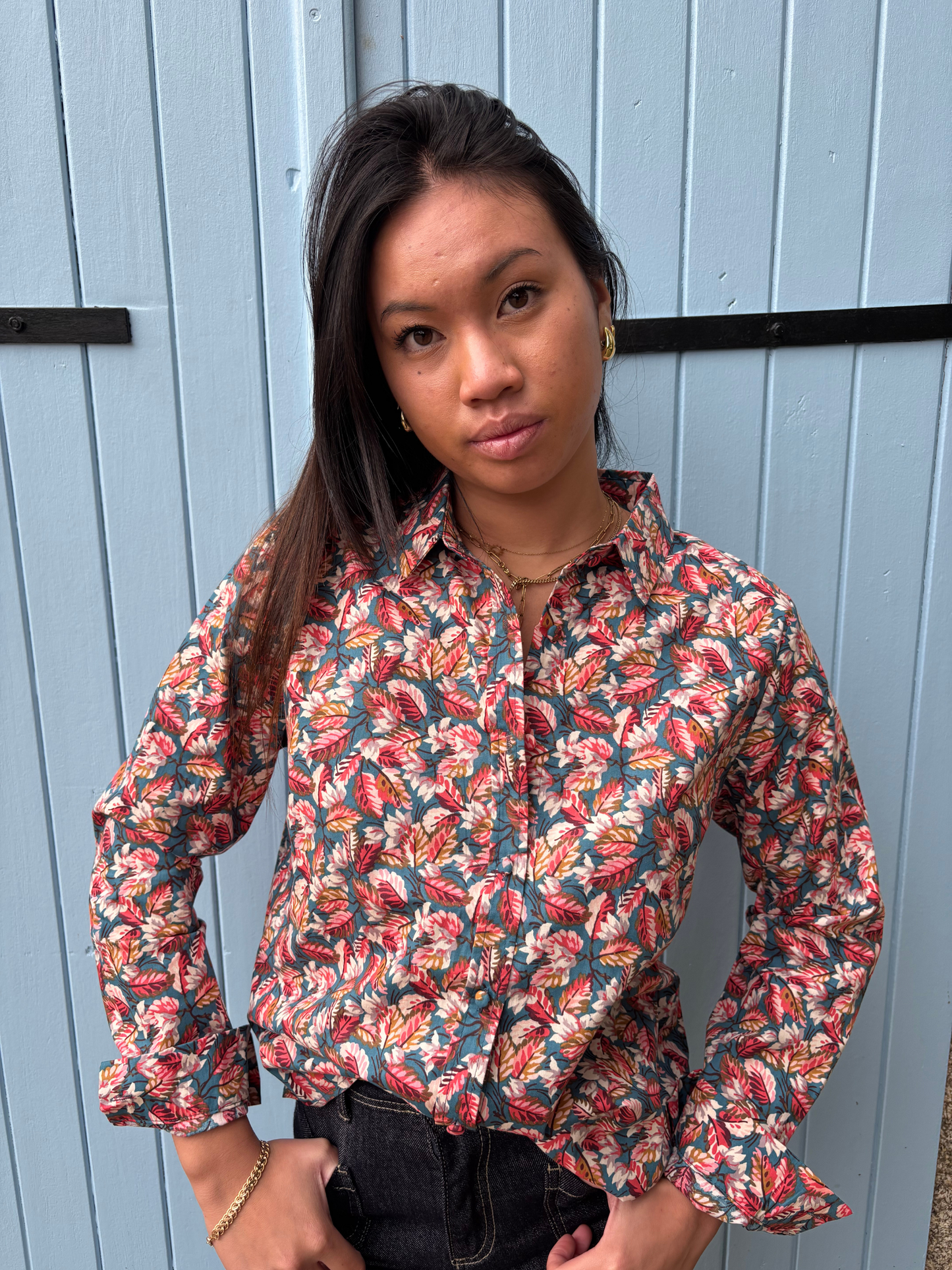 Chemise Imprimée Feuillage