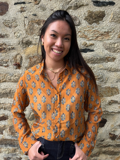Chemise Imprimée Végétale