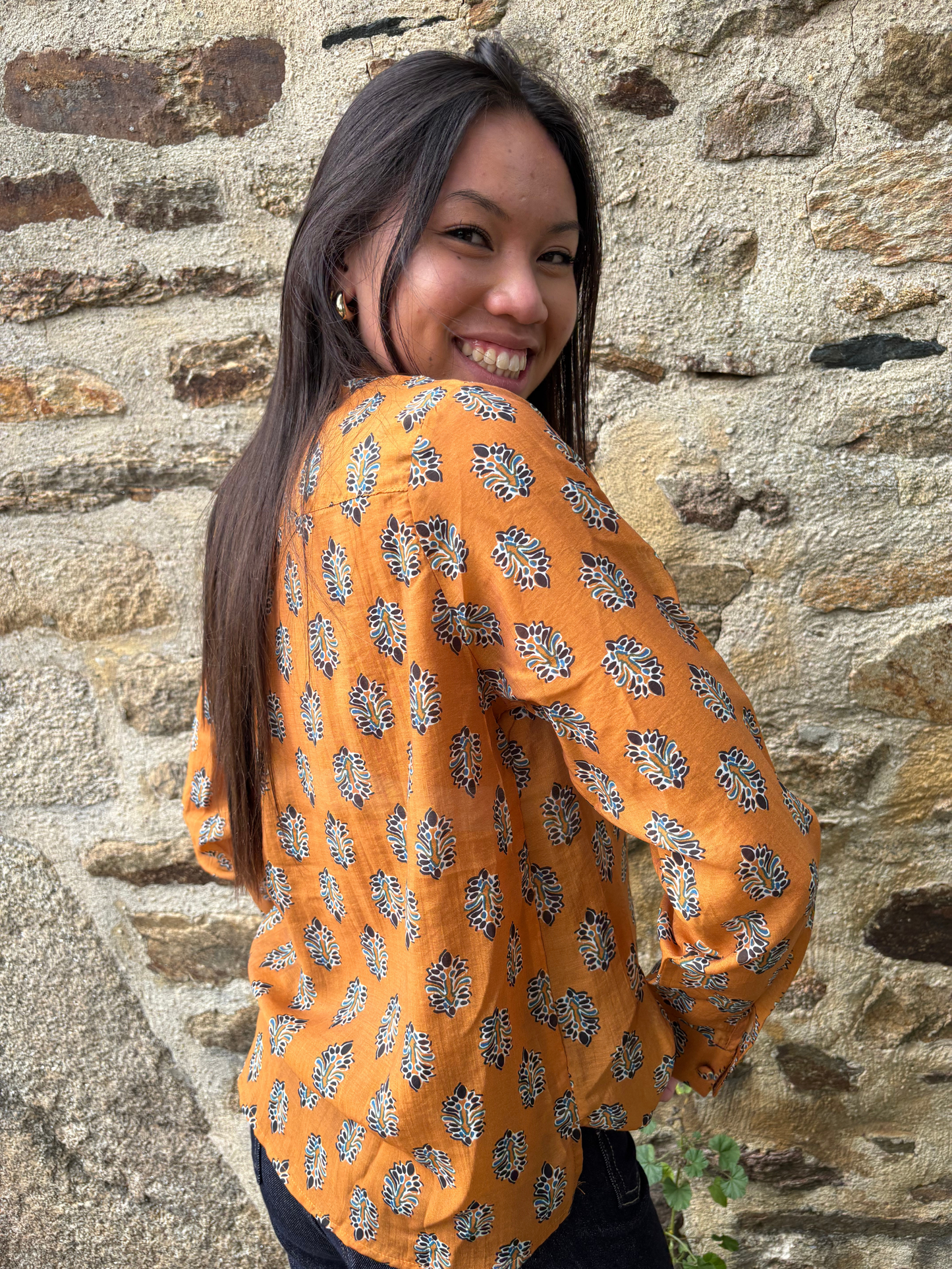 Chemise Imprimée Végétale