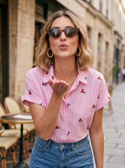 Chemise Légère Cerises