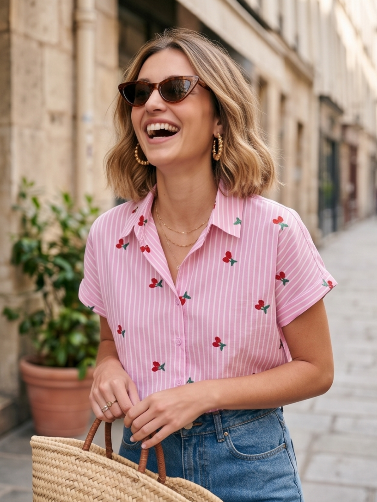 Chemise Légère Cerises