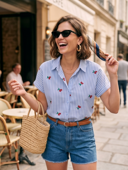 Chemise Légère Cerises