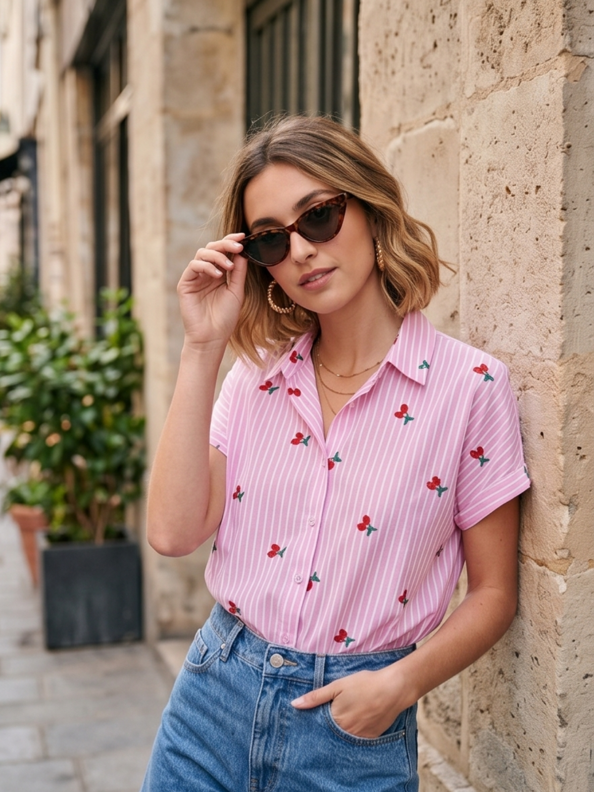 Chemise Légère Cerises