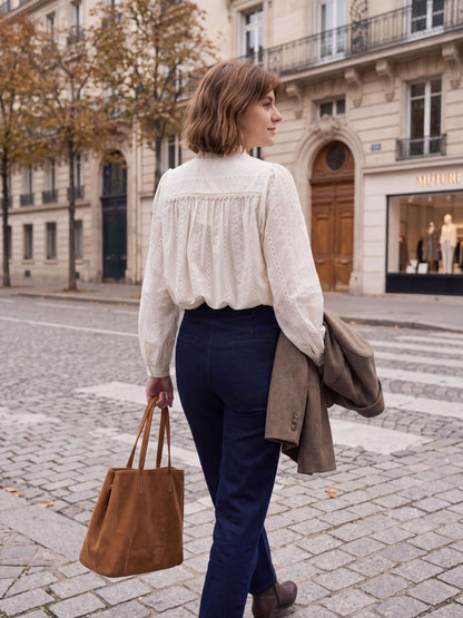 Chemise Louise - Dentelle Smockée