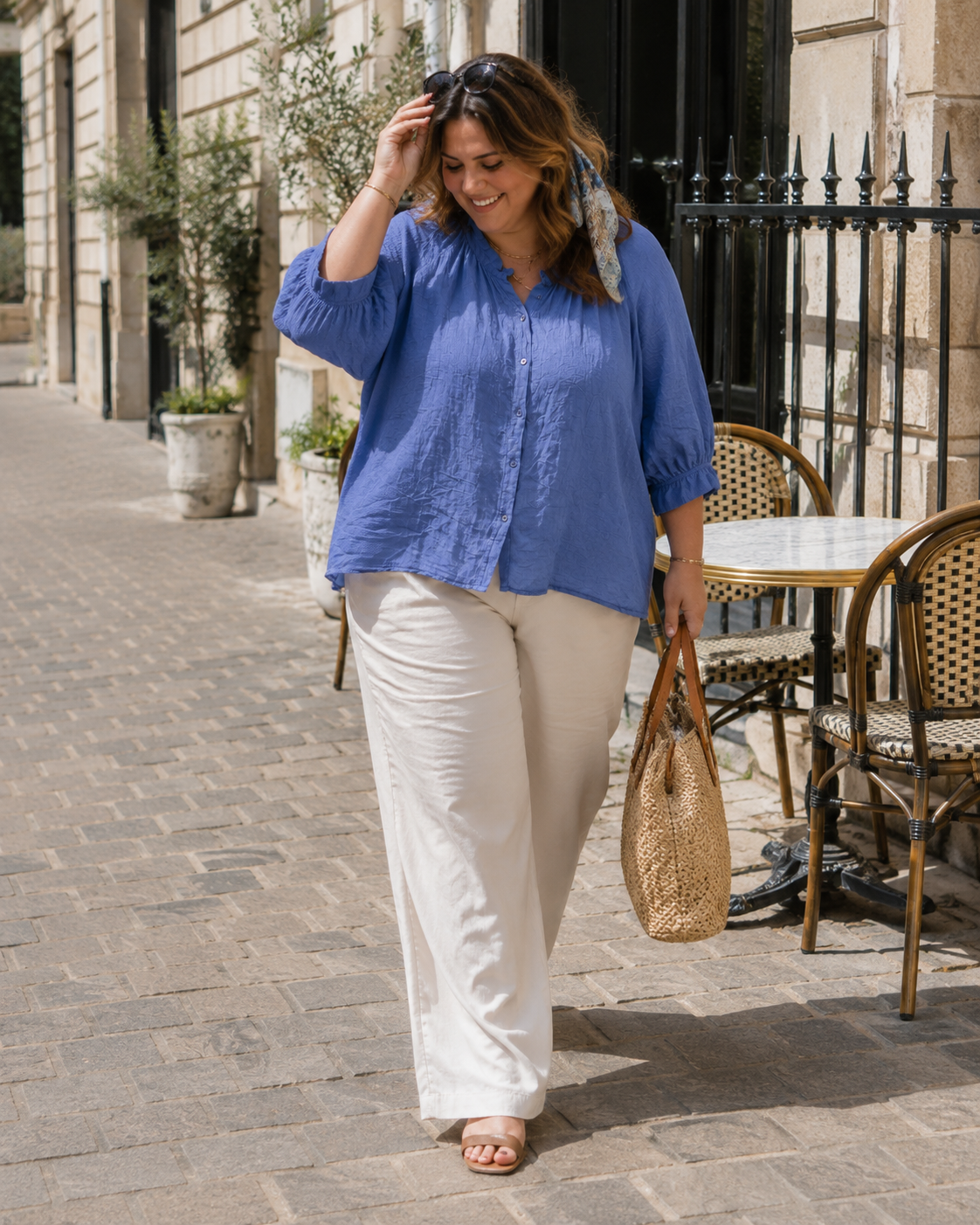 Chemise Manches Bouffantes TU 44-50