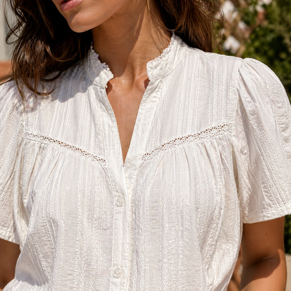 Chemise Manches Courtes Texturée