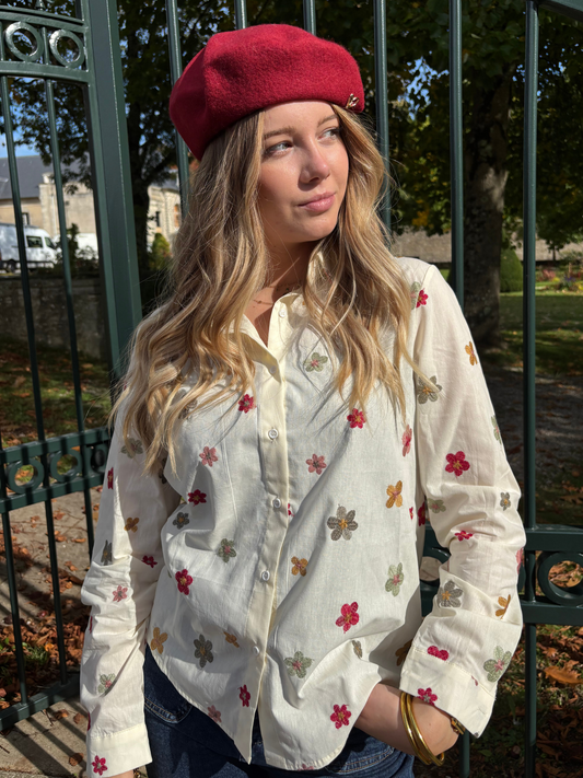 Chemise Fleurs Multicolores