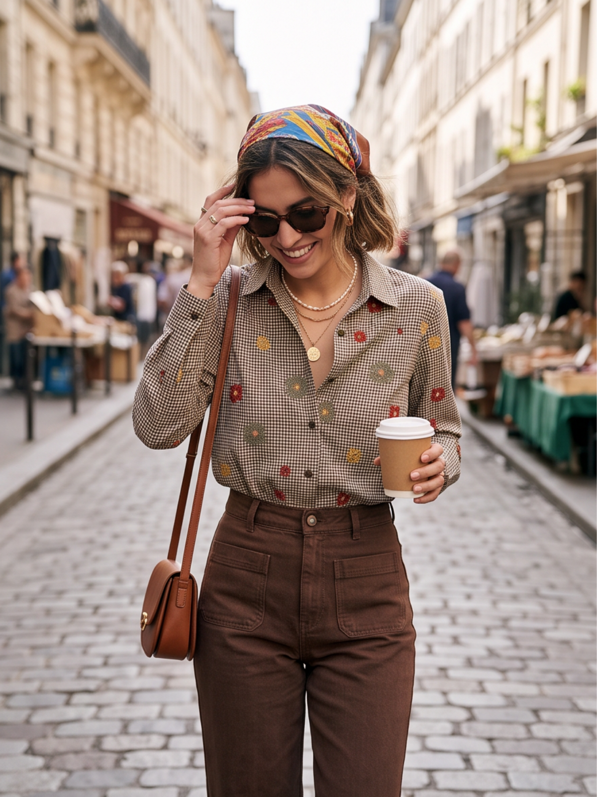 Chemise Marion - Vichy Brodé