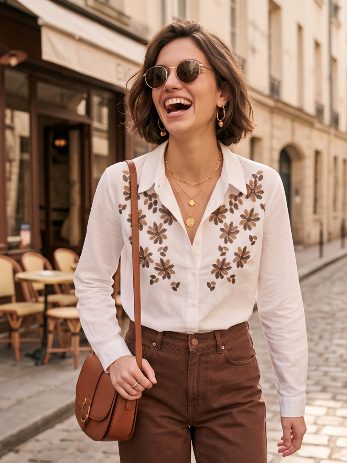 Chemise Maylis - Brodée Blanche