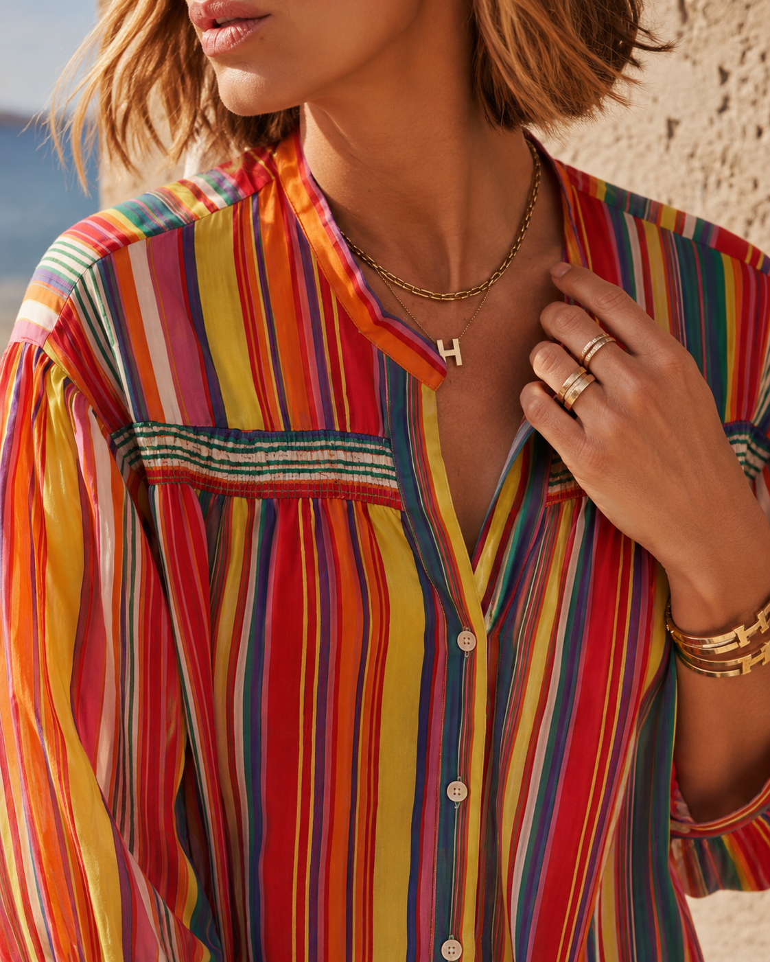 Chemise Multicolore Stripe