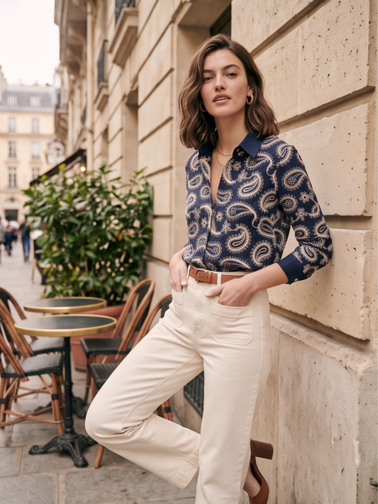 Chemise Nine - Cachemire Marine