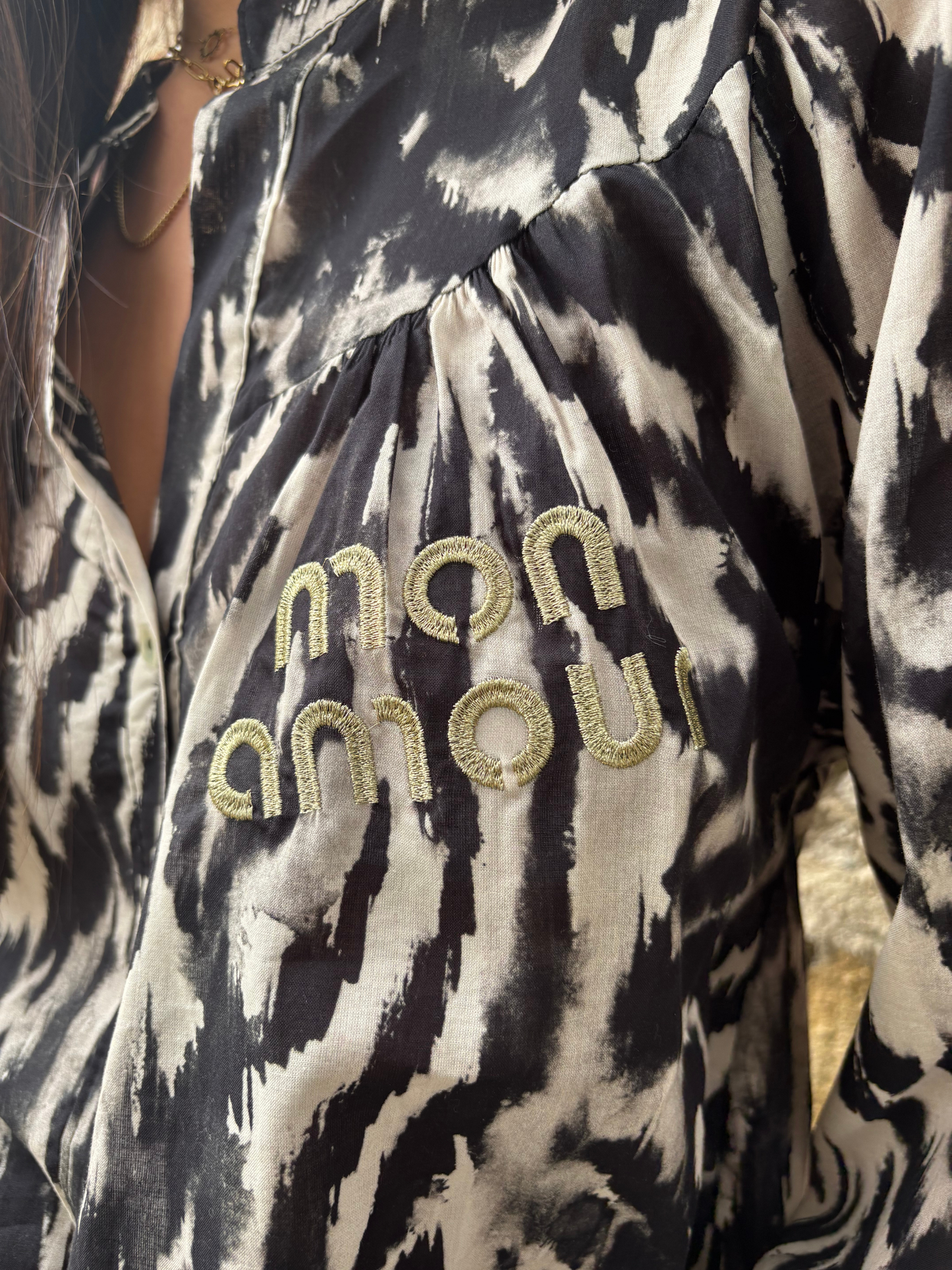 Chemise Oversize Noir et Blanche