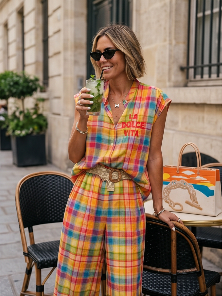 Chemise Riviera - Tartan Coloré