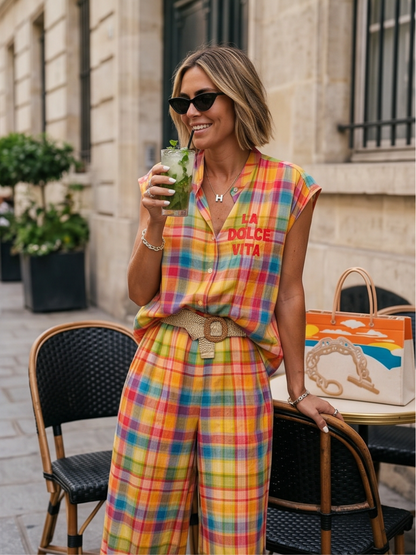 Chemise Riviera - Tartan Coloré