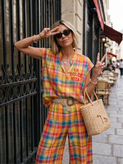 Chemise Riviera - Tartan Coloré