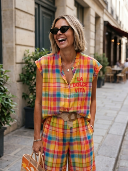 Chemise Riviera - Tartan Coloré
