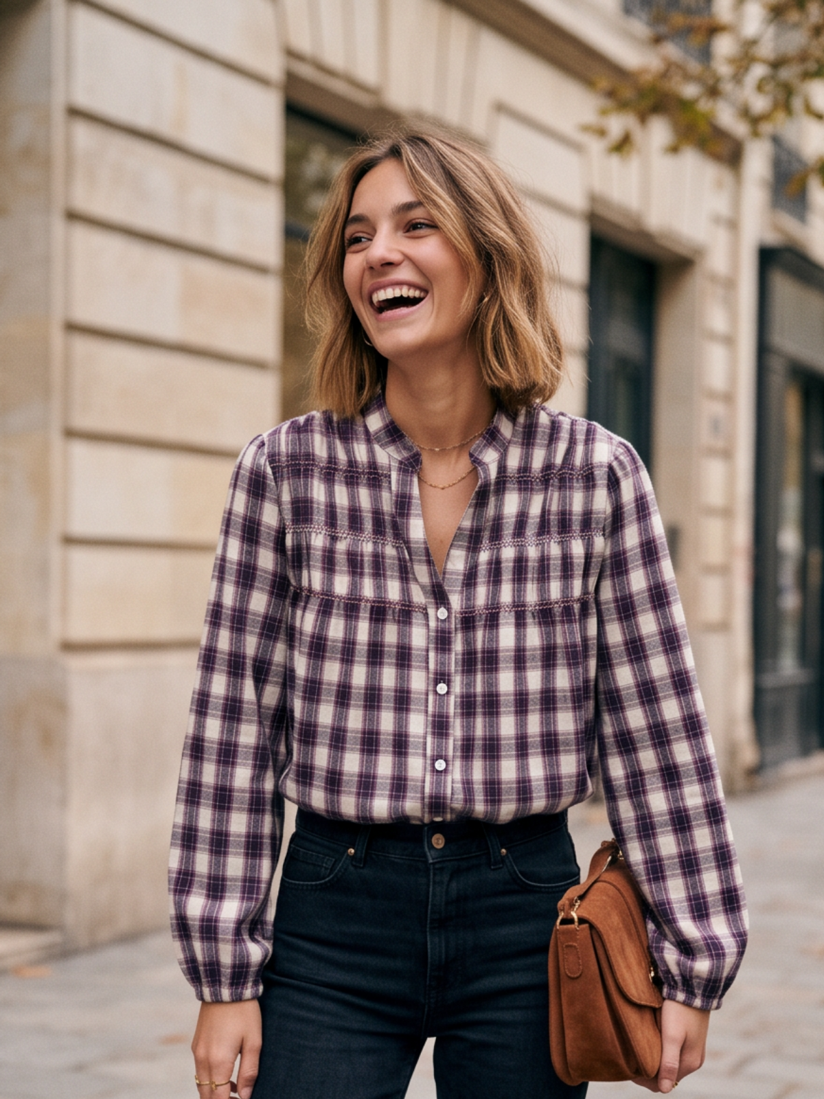 Chemise Roselyne - Grands Carreaux Smocks