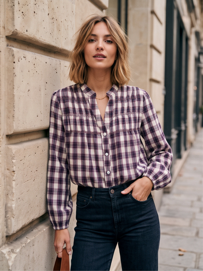 Chemise Roselyne - Grands Carreaux Smocks