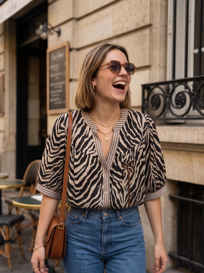 Chemise Sidonie - Zèbre Bleu Jean