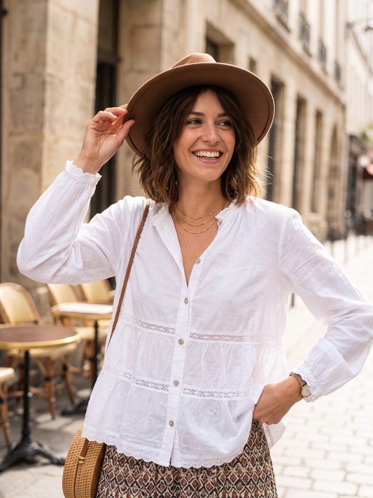 Chemise Valentine - Coton Brodé