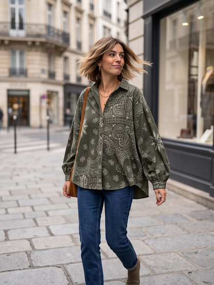 Chemise Zéphyrine - Velours Bandana