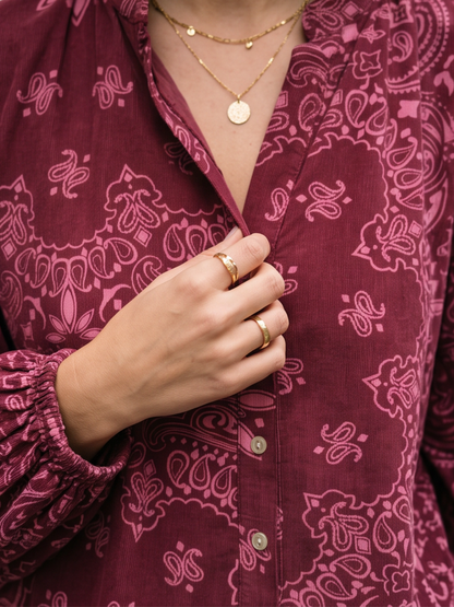 Chemise Zéphyrine - Velours Bandana