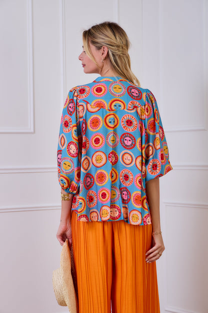 Chemise fluide imprimée