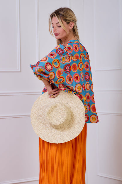 Chemise fluide imprimée