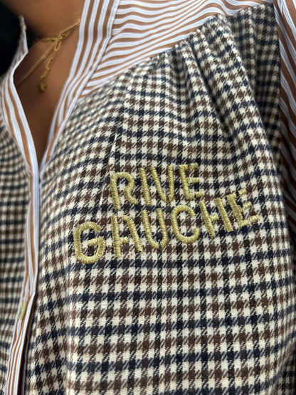 Chemise à rayures et carreaux